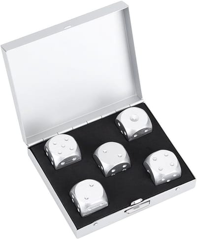 Vijfzijdige dobbelstenen set met opbergdoos voor gezelschapsspellen en feestjes - Perfect voor familie en vrienden