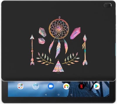 Back Cover voor Lenovo Tab E10 Tablet Back Cover Boho Dreamcatcher