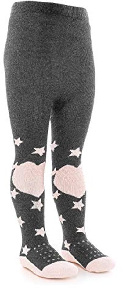 Baby Maillot met Anti-slip Zolen - Kruip Maillot - Roze Sterren - Elastische Beenmode voor Kinderen