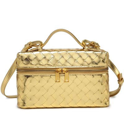 Modieuze en Populaire Lunchbox Tas Handgemaakt Nieuw Rits Tas Trendy One-shoulder Hand-slide Tas 23*6.5*14 cm beige