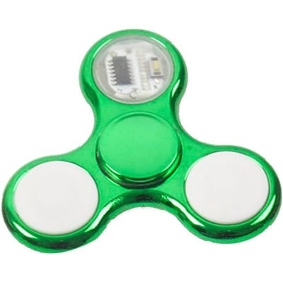 Creatieve Lichtgevende LED Licht Fidget Spinner Hand Top Spinners Gloeien in het Donker EDC Figet Spiner Vinger Stressverlichting Speelgoed groen