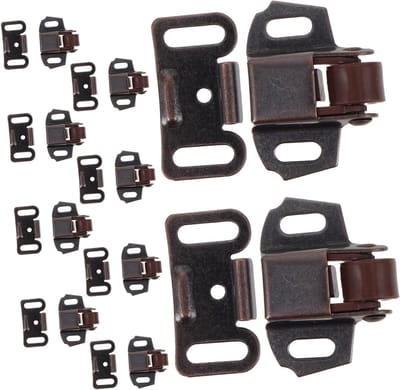 Brievenbussloten Vervangingsset - Brievenbusonderdelen Kastsloten - Meubelreparatie Deuren - Soepele Rolwerking Weerbestendig - 3.8 x 3 x 1.5 cm - Lichtbruin