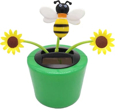 Swingende Zonnebloem Solar Dancing Bloem - Eco-vriendelijke Zonne-energie Bobblehead Speelgoed voor Auto en Woondecoratie