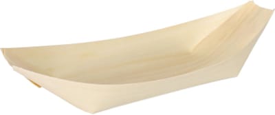 50 Fingerfood - Schalen, hout pure 16,5 cm x 8,5 cm Bootje