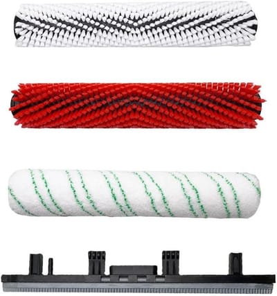 Hoofdrolborstel - Reserveonderdeel - Vloeren Reinigen - 30cm Ultrabrede Werkbreedte - 300 mm - Zoals afgebeeld