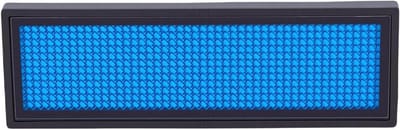 Programmeerbaar LED Bord - Naambadge Scrollend - Berichten Weergeven - Smartphone App Bediening - 12x48 Pixels - Blauw