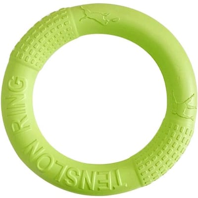 Hondenspeelgoed Huisdier Vliegende Discs EVA Honden Training Ring Puller Resistente Speelgoed voor Honden Drijvende Puppy Bijtring Speelgoed Interactief 18cm groen