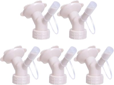 Top irrigatie gieter mini gietopzetstukken - 5 stuks voor flessen planten bloemen - kamerplanten sprinklermondstuk tuinieren irrigatie accessoires beige
