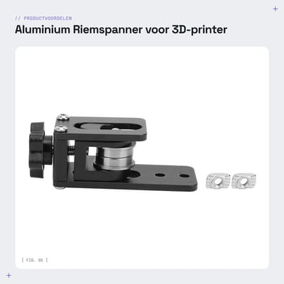 Dailygoods- Riemspanner Aluminium - Riemaanpassing - 3D-printeronderdelen - Slijtvast - Gemakkelijk op te bergen - Geanodiseerde oppervlaktebehandeling - Spanner