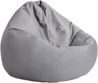 Zitzak Stoelhoes - Zitzakhoes Beanbag Cover - Ontspannen Zitten - Zelf Vullen - S - Grijs