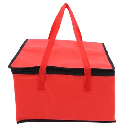 Geïsoleerde Tas Meerdere Maten Non-Woven Stof Warmhoudend Aluminiumfolie Bakken Draagbare Isolatie red