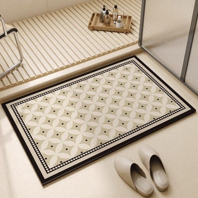 Duitse lichte luxe badkamerdeur sterk absorberende mat toilet diatomeeënaarde vloermat toilet antislip voetpad sneldrogend tapijt 40x60cm15.7x23.6in