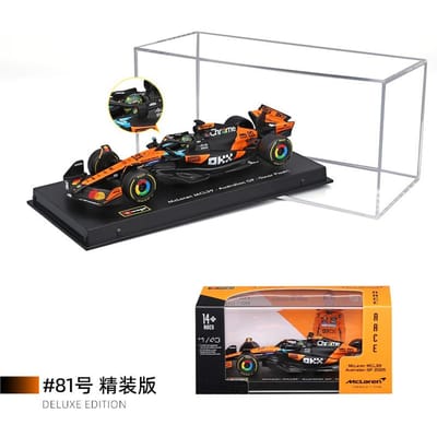 Nieuw op voorraad Bburago F1 1:43 Mclaren Mcl39 Australië F1 Helm Versie Legering Minatuur Kampioenen Auto F1 Model Speelgoed