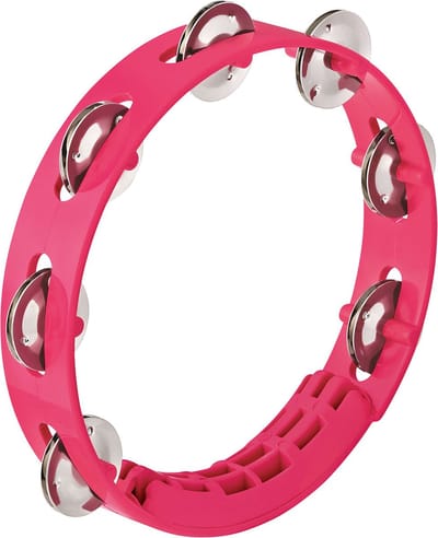 Meinl Compact ABS Tambourine 8" (Strawberry Pink) - Tamboerijn