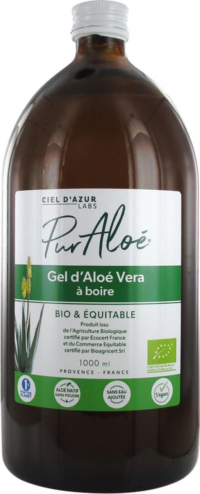 Pur Aloé Biologische Drinkaloë Vera gel 1000 ml