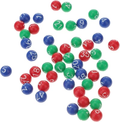 49 Genummerde Kunststof Bingo en Tombola Ballen Set voor Spellen en Verlotingen