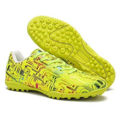 Heren Voetbalschoen Association Quick Five Up Voetbalnagel Antislip Professioneel Ultra Licht Training Voetbalschoen Kunstgras 35 yellow