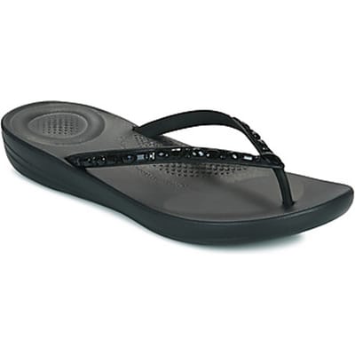 FitFlop Iqushion Multi-Crystal Ergonomic Flip-Flops Vrouwen - All Zwart