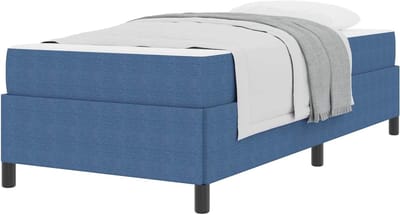 Bedframe met matras - Moderne ombouw - Comfortabel slapen - Stevig houten frame - 80 x 200 cm - Blauw