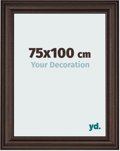 Your Decoration - Fotolijst 75x100 cm - MDF - Eiken Donker - Lazio