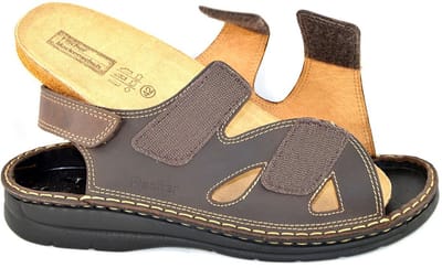 Fischer -Heren - bruin donker - sandalen - maat 40