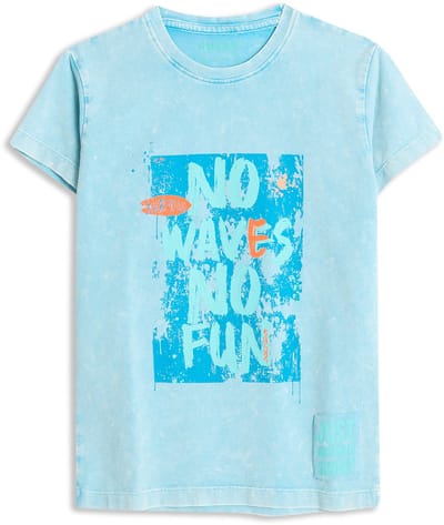 4PRESIDENT T-shirt jongens - Fjord Blue - Maat 98