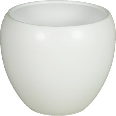 Floran Plantenpot - wit - mat - keramiek - 14 x 11 cm - plantenpotten binnen