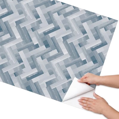 Coloray Meubel Wrap Folie - Grijs Meubelfolie - 75x150 cm - Plakfolie Meubels Grijze visgraat - Decoratiefolie Zelfklevend - Geometrische Meubelfolie - Meubelfolie Zelfklevend - Badkamer decoratie - Achtergronden en patronen