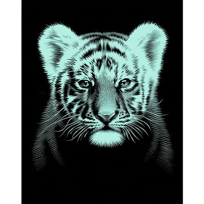 Krasplaat "Baby Tiger"