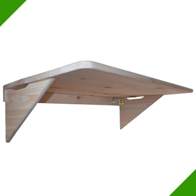 Klaptafel Hout - Wandtafel Balkontafel - Ruimte Besparen - Onbehandeld Grenen - 100 x 50 cm - Natuurlijk Hout