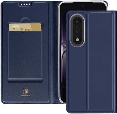 Dux Ducis, Flipcase voor OnePlus Nord 5 met Kaarthouder Skin Pro Serie, Nachtblauw