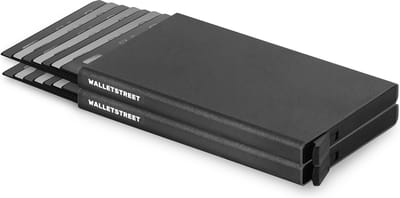 Walletstreet Pasjeshouder 16 pasjes Portemonnee, creditcardhouder Met RFID Technologie -zwart