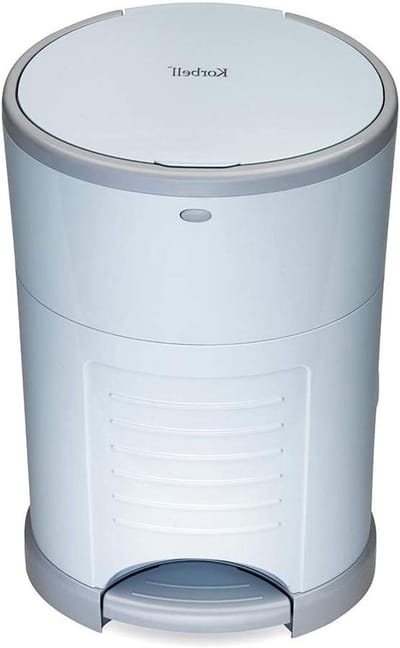 Luieremmer - Afvalemmer luiers - Hygiënisch luiers weggooien - Handsfree pedaalbediening - 16 liter - Pastelblauw