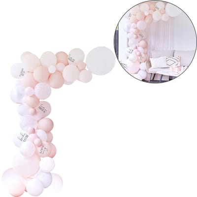 Ginger Ray ballonnen boog kit Bride to Be roze 55 stuks