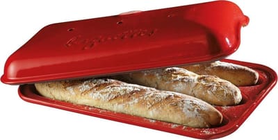 Stokbrood Bakvorm - Broodvorm - Zelf Brood Bakken - Professioneel Resultaat - 39x24x12.5 cm - Bourgondië