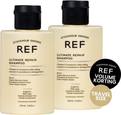 REF ULTIMATE REPAIR SHAMPOO 2X 100ML TRAVELSIZE VOORDEEL
