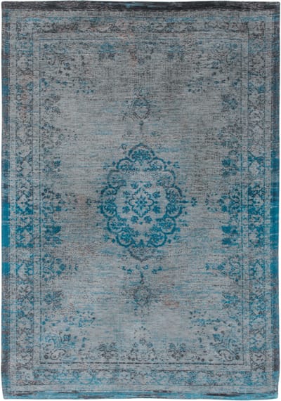 Louis De Poortere vloerkleed Grey Turquoise - blauw - 200x280cm
