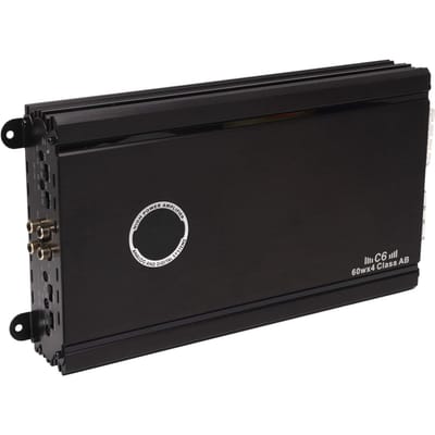 Amplificateur de Puissance pour Voiture 4 Canaux 60W Classe AB Faible Perte Amplificateur de Subwoofer Automobile pour Haut-parleurs de Voiture black