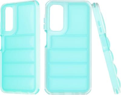 Hoesje geschikt voor Samsung Galaxy A25 - Techsuit Wave Shield Shockproof Hard Case Back Cover - Turquoise