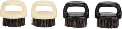 Set van 4 Knuckle Borstels voor Baard en Snor - Zachte Haren, Perfect voor Mannen Styling en Verzorging