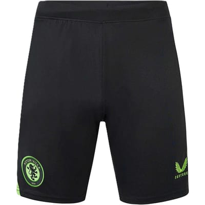 Castore Heren Aston Villa FC Voetbal keepershorts (Zwarte Kaviaar)