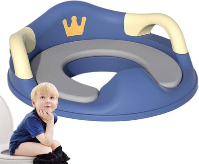 Toiletverkleiner - Kinder toiletbril - Zindelijk worden - Met handvat en antislip - 35 x 30 x 8 cm - Blauw