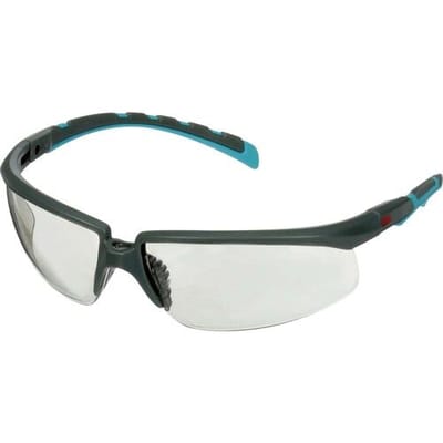 3M S2007SGAF-BGR Veiligheidsbril Met anti-condens coating, Verstelbare hoek Turquoise, Grijs