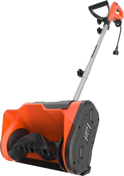 Elektrische Sneeuwschuiver - Sneeuwschep Sneeuwblazer - Oprit Snel Vrijmaken - Lichtgewicht Draagbaar Ontwerp - 11 Inch Werkbreedte - Zwart