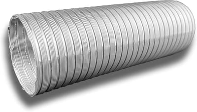 Flexibele Aluminium Buis - Aluminium Flexslang - Industriële Ventilatie - Hoge Vouwdichtheid - Ø 250 x 1 m - Zilver