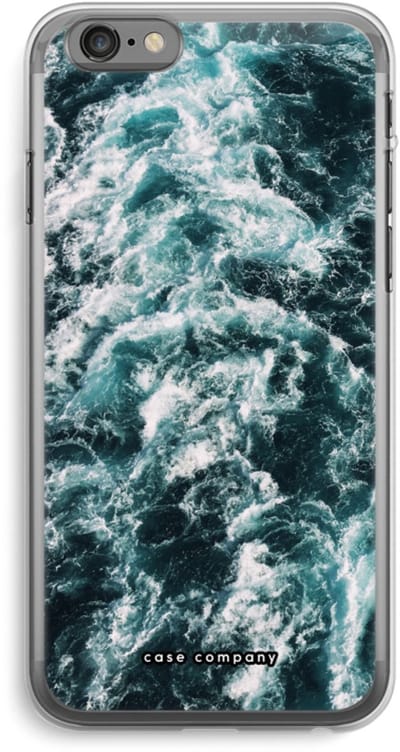 Case Company® - Hoesje geschikt voor iPhone 6 PLUS / 6S PLUS hoesje - Zee golf - Soft Cover Telefoonhoesje - Bescherming aan alle Kanten en Schermrand
