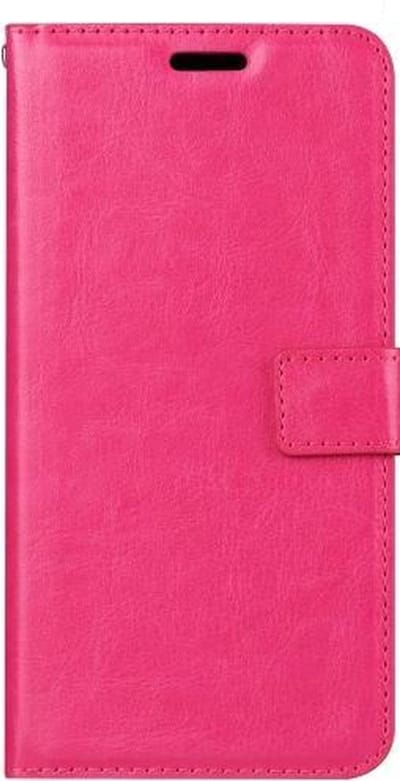 LuxeBass Hoesje geschikt voor Sony Xperia XA1 - Bookcase Roze - portemonnee hoesje - telefoonhoes - gsm hoes - telefoonhoesjes