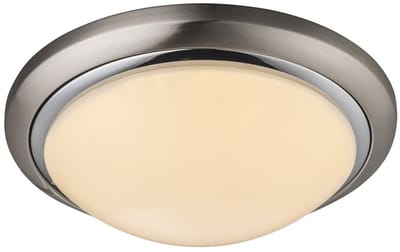 LED 24 watt plafondlamp rond opaal verlichting spotlamp chroom Globo 41739-24