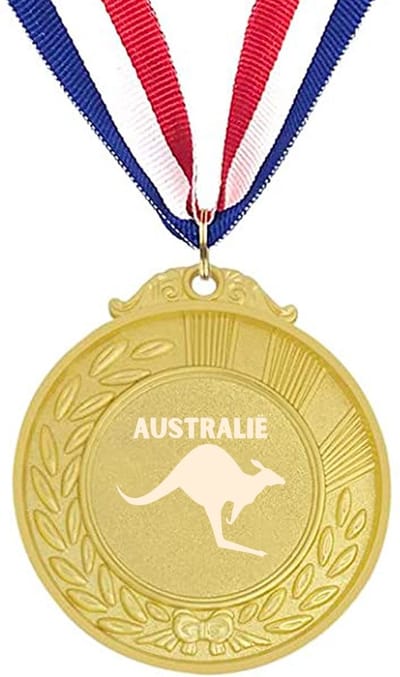 Akyol - australië medaille goudkleuring - Piloot - australië cadeau - beste land - leuk cadeau voor je vriend om te geven