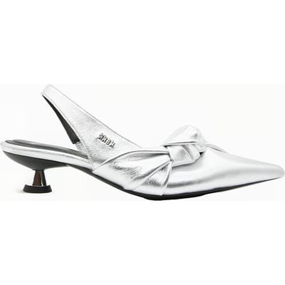 Nubikk Queenie Ann Silver Metallic Shiny Größe: 36 | Sandalen Outlet | Damen | Grau
